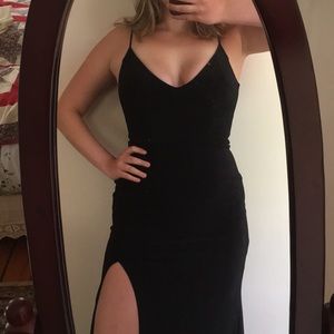 Dillard’s Formal Black Dress With Slit